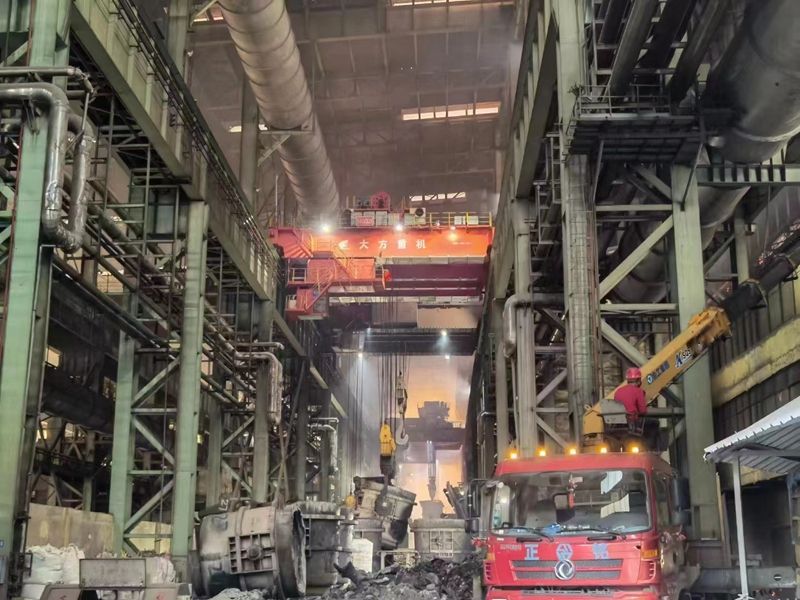 Tangshan Iron and Steel Group – YZ140t Casting Crane