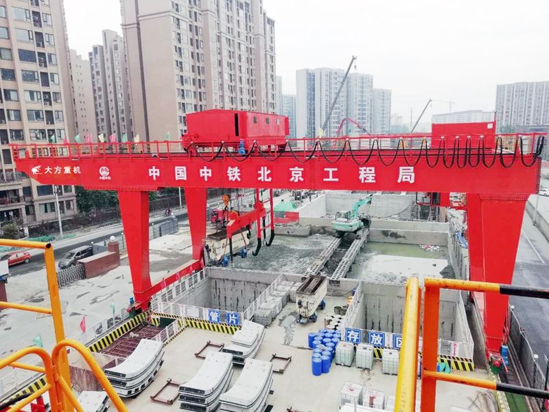 China Railway Beijing Engineering Bureau – MGD100t shield gantry crane