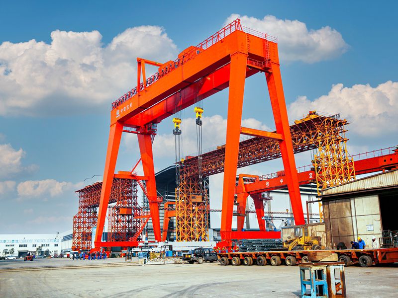 China Railway Baoqiao – ME400+400t double trolley gantry crane