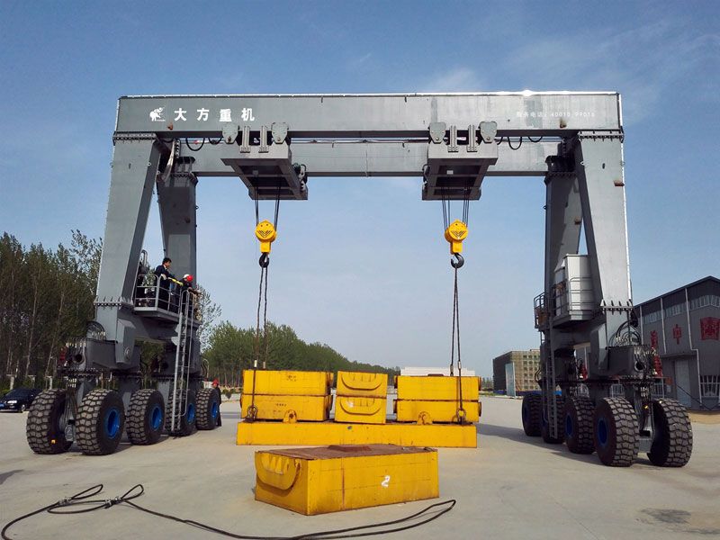 Shandong Haozheng Municipal Engineering — MGL200t tire type gantry crane
